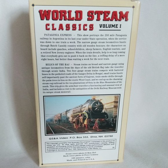 Vintage 1995-World Steam Classics VHS-Vol 1 & 2-Vol 2. Sealed - Picture 6 of 13